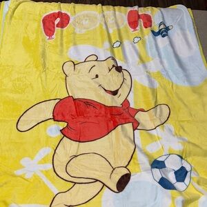 Yellow Winnie the Pooh Blanket